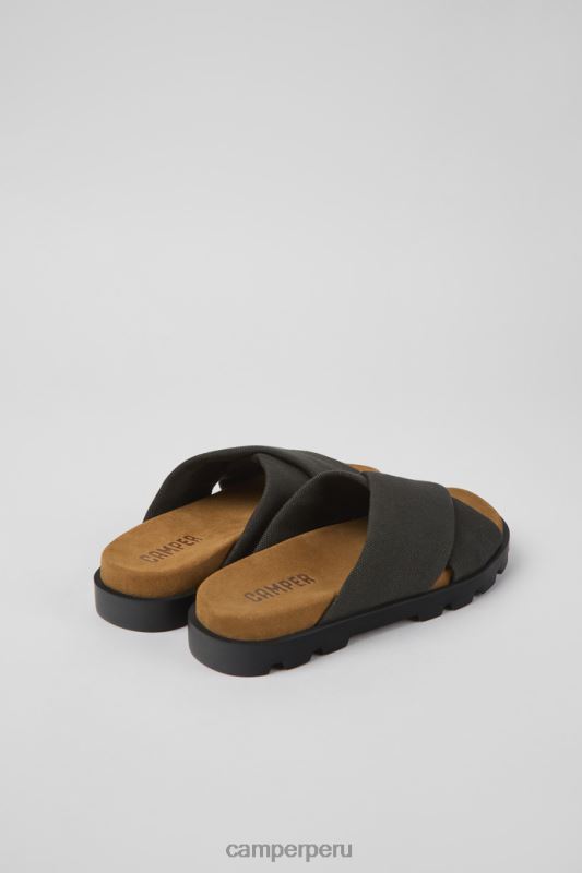 gris BX628845 Camper Sandalia brutus de diseño sandalias de algodón reciclado gris para mujer