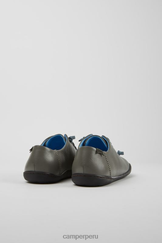 gris BX628898 Camper zapatos de piel de diseño peu gris para mujer