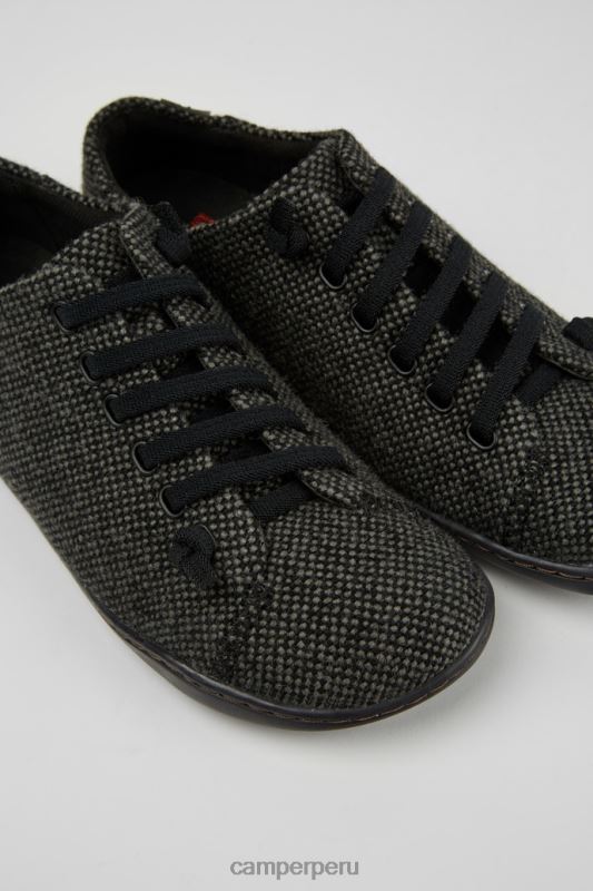 gris BX628901 Camper Zapatos de diseño peu gris de lana y viscosa para mujer.