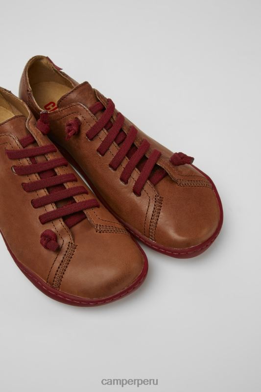 marrón BX62819 Camper zapatos peu de piel marrón para mujer novedades