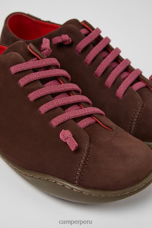 marrón BX628899 Camper Zapatos peu nobuk marrón para mujer novedades