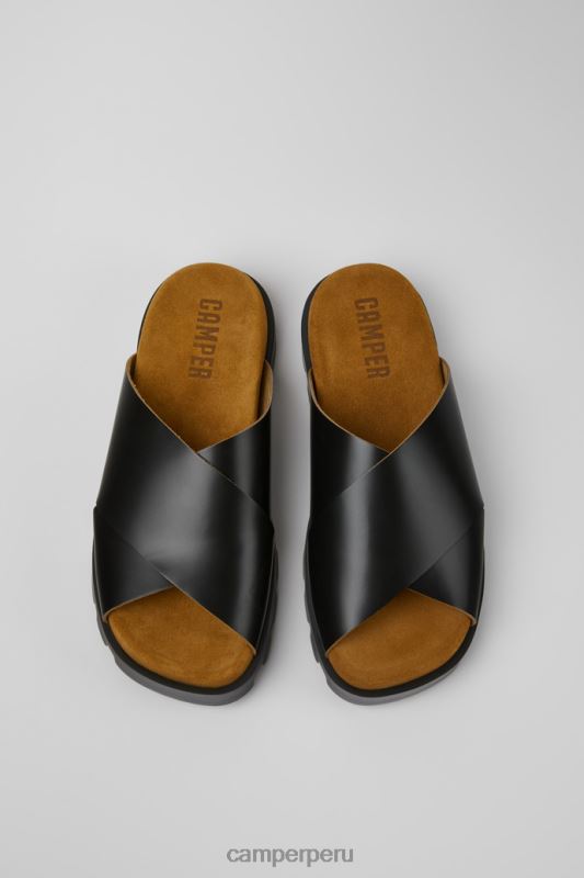 negro BX6284 Camper Sandalia brutus de diseño sandalias de piel negras para mujer