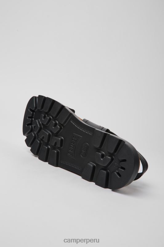 negro BX628846 Camper sandalias brutus exclusivas sandalias de piel negro para mujer
