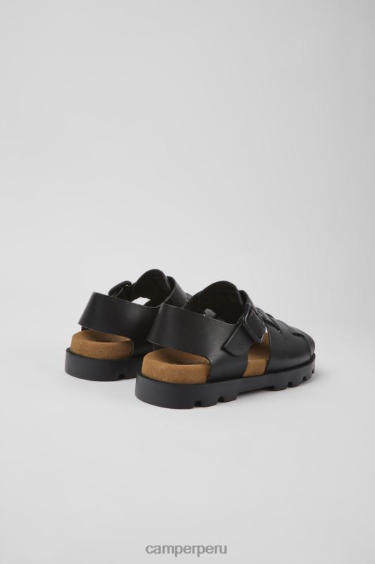 negro BX628848 Camper Sandalia brutus de diseño sandalias de piel negras para mujer
