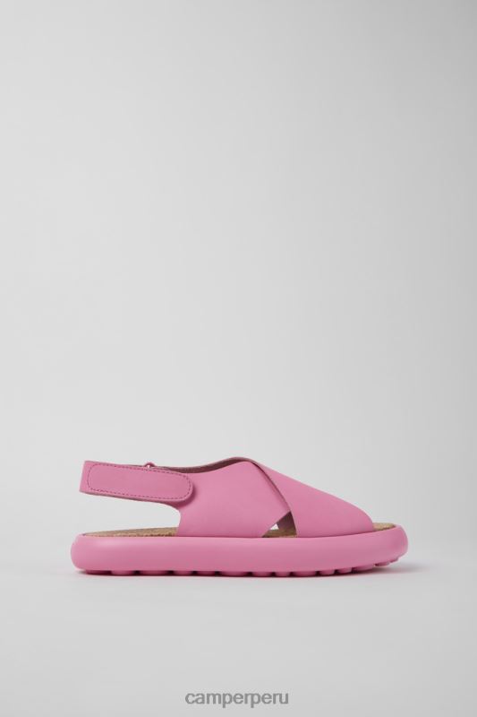 rosa BX628873 Camper Sandalias pelotas flota de piel de diseño rosa para mujer.