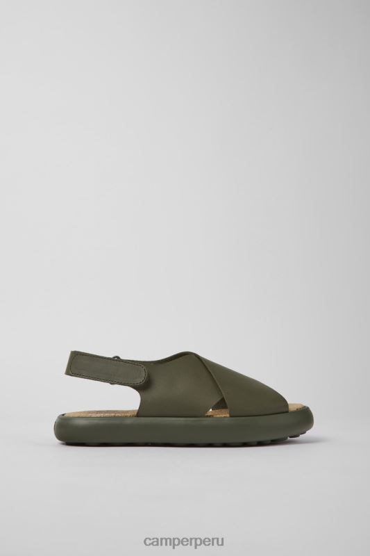 verde BX628874 Camper pelotas flota sandalias de piel verde para mujer novedades