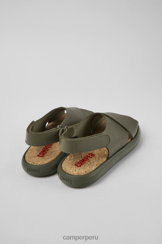 verde BX628874 Camper pelotas flota sandalias de piel verde para mujer novedades