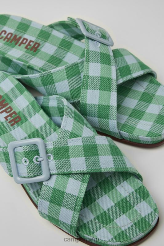 azul BX628204 Camper Diseño de sandalias atonik azules y verdes para mujer.