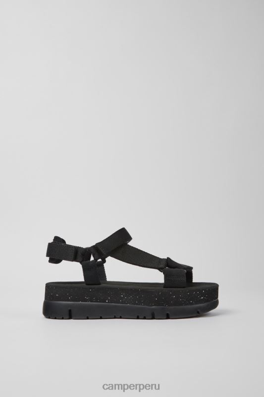 negro BX628198 Camper Exclusivas sandalias oruga up para mascotas recicladas en color negro para mujer