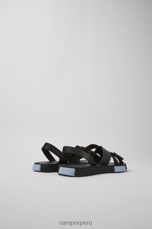 negro BX628203 Camper conjunto sandalias negras de piel y pet reciclado para mujer novedades