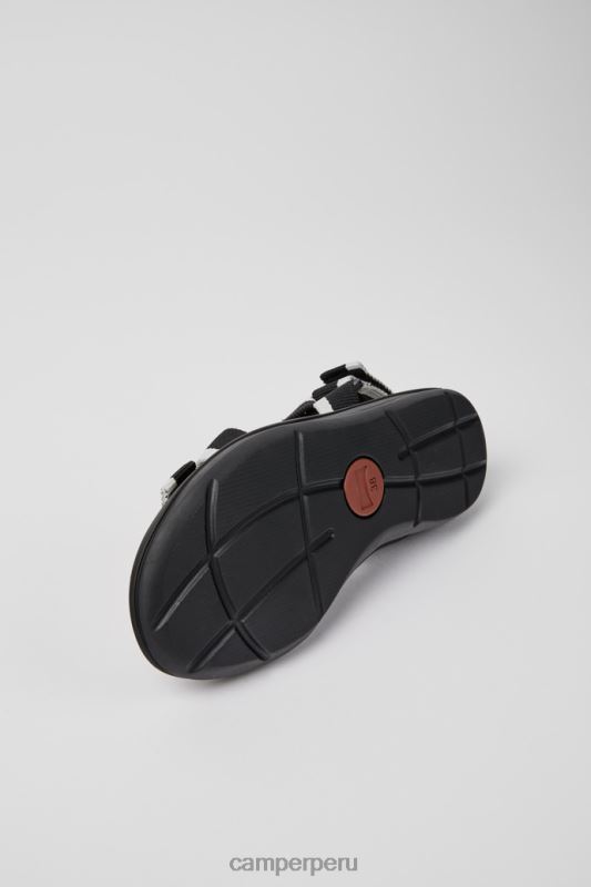 negro BX628215 Camper Sandalias con diseño de mascotas recicladas en blanco y negro a juego para mujer