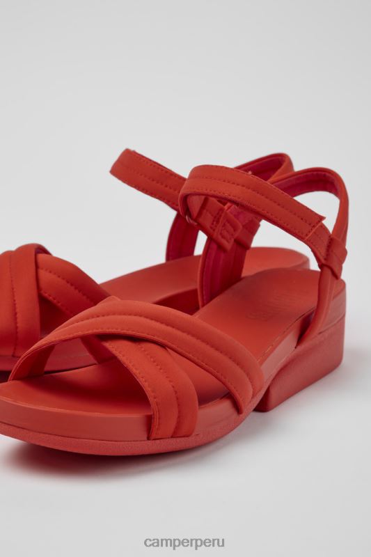 rojo BX628228 Camper Sandalias minikaah de diseño con pet reciclado y nailon rojo para mujer