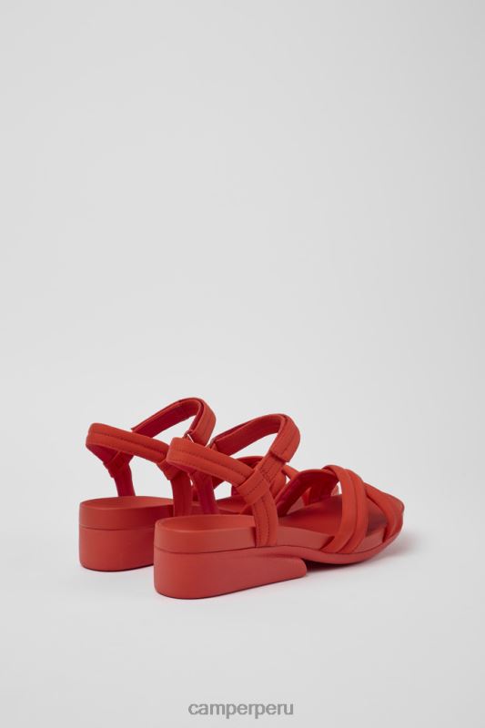 rojo BX628228 Camper Sandalias minikaah de diseño con pet reciclado y nailon rojo para mujer