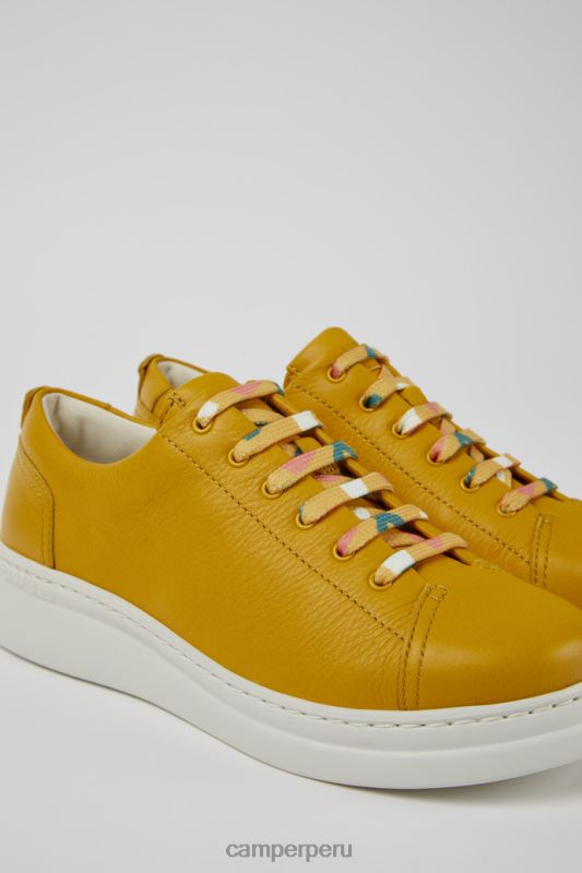 amarillo BX628740 Camper Zapatillas exclusivas runner up de piel amarillas para mujer.