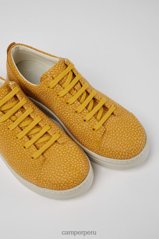 amarillo BX628792 Camper zapatillas design runner up de piel amarillo-beige
