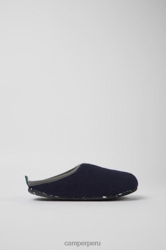 azul BX6281175 Camper zapatillas de estar por casa de lana twins exclusivas azul amarillo y verde para mujer