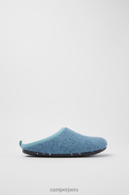 azul BX628246 Camper Zapatillas de casa wabi de lana azul claro para mujer novedades