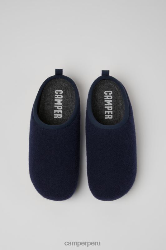 azul BX628254 Camper Zapatillas wabi de lana azul para mujer novedades