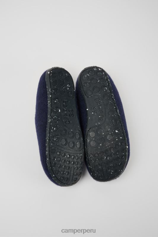 azul BX628254 Camper Zapatillas wabi de lana azul para mujer novedades