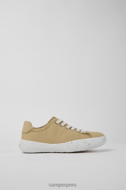 beige BX628679 Camper Zapatillas design peu Stadium de tela beige para mujer