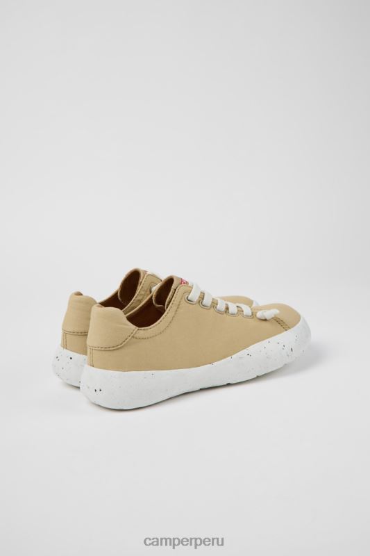 beige BX628679 Camper Zapatillas design peu Stadium de tela beige para mujer