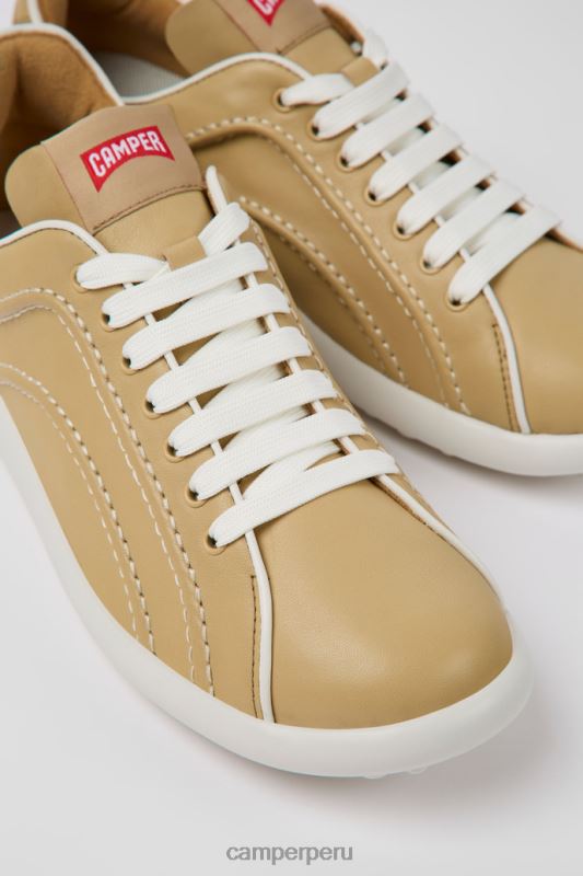beige BX628688 Camper Zapatillas exclusivas pelotas xlite de piel beige para mujer