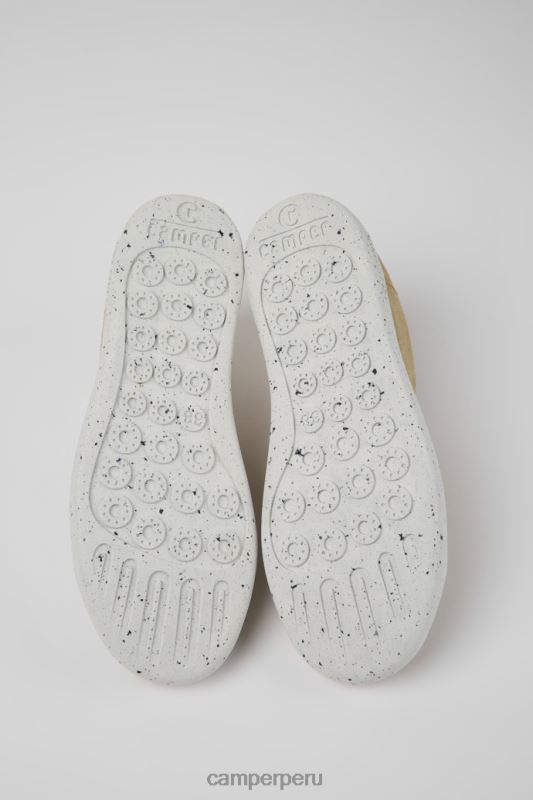 beige BX628693 Camper Zapatillas design peu touring de nobuck beige para mujer