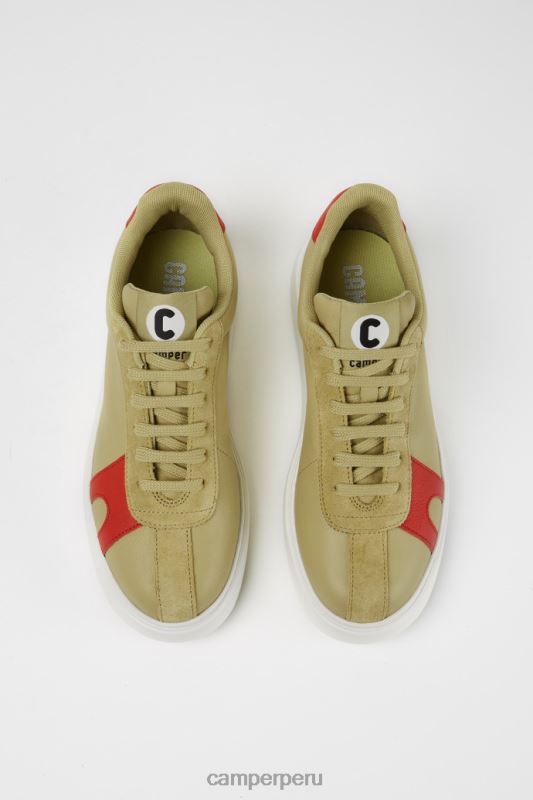 beige BX628788 Camper Zapatillas design runner k21 de ante y piel beige