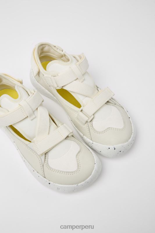 blanco BX628163 Camper Zapatillas semiabiertas design peu Stadium blanco para mujer