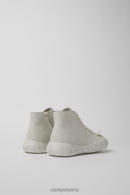 blanco BX628167 Camper Zapatillas design peu Stadium de piel sin teñir en color blanco para mujer