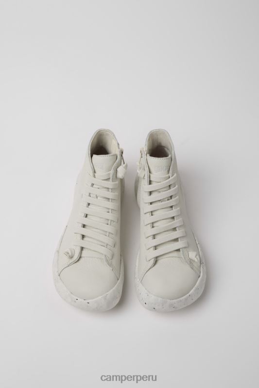 blanco BX628167 Camper Zapatillas design peu Stadium de piel sin teñir en color blanco para mujer