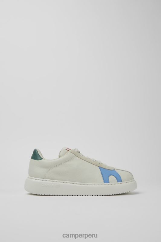 blanco BX628730 Camper zapatillas design twins de piel sin teñir en color blanco para mujer
