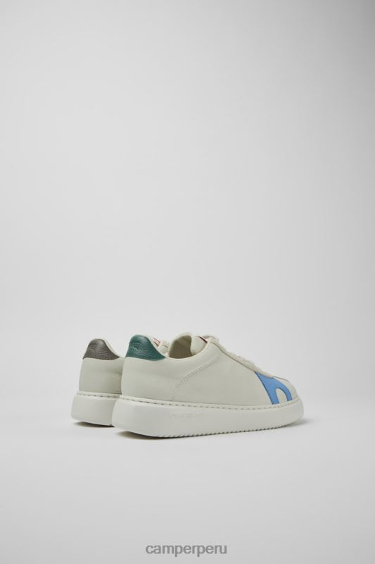 blanco BX628730 Camper zapatillas design twins de piel sin teñir en color blanco para mujer