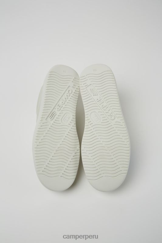 blanco BX628730 Camper zapatillas design twins de piel sin teñir en color blanco para mujer