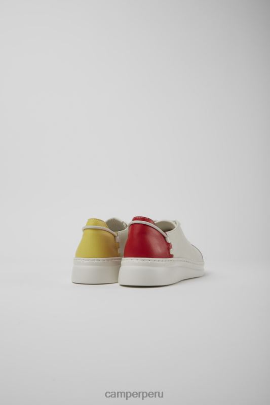 blanco BX628734 Camper Zapatillas twins de piel blancas para mujer novedades