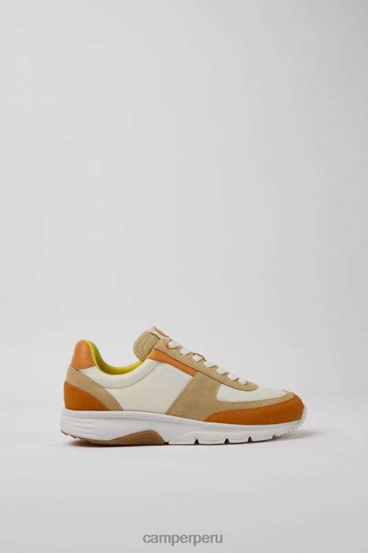 blanco BX628780 Camper Zapatillas drift de nobuk blanco beige y naranja para mujer novedades
