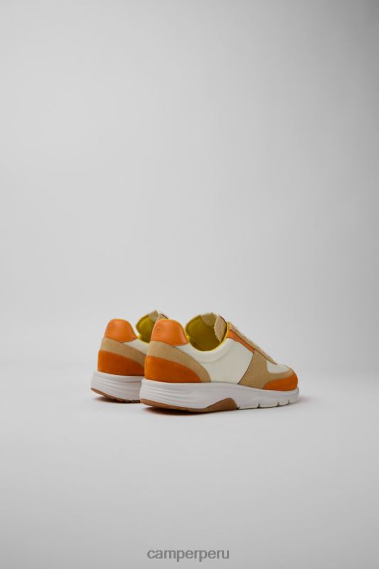 blanco BX628780 Camper Zapatillas drift de nobuk blanco beige y naranja para mujer novedades