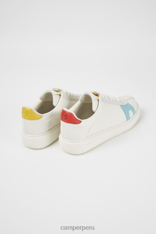 blanco BX628826 Camper Zapatillas twins de ante y piel blancas novedades