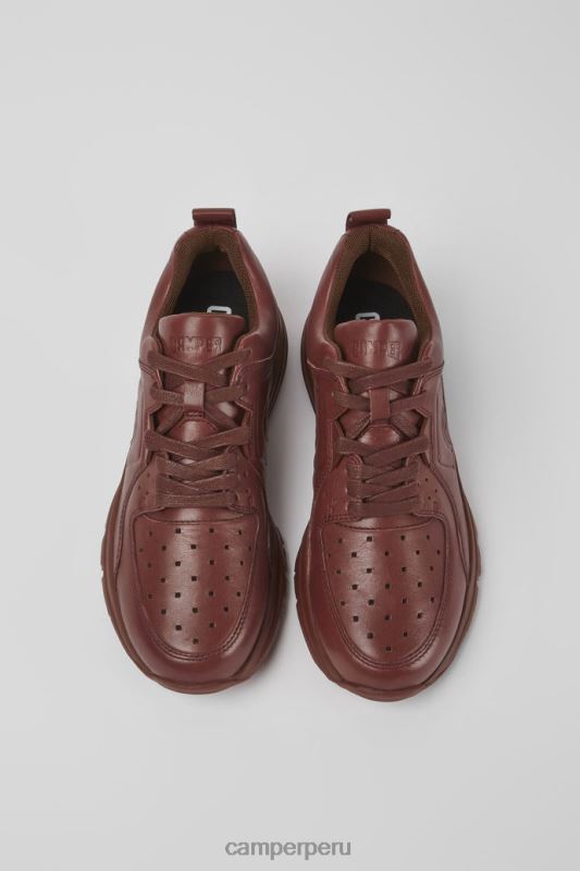 borgoña BX628794 Camper Zapatillas drift de piel color burdeos para mujer novedades