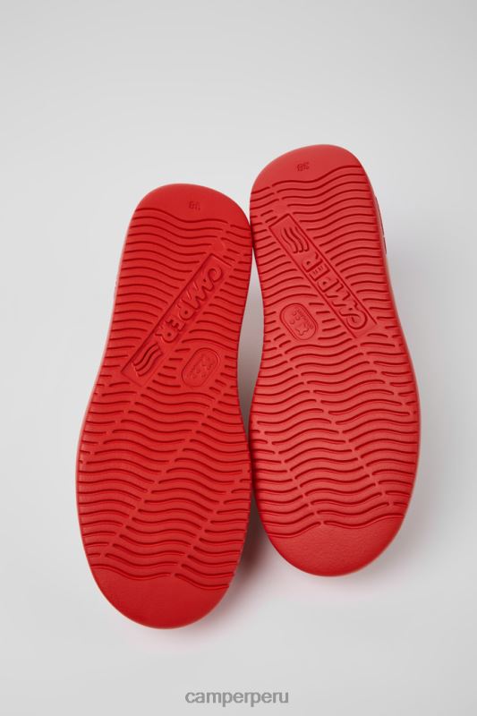 gris BX628672 Camper Zapatillas runner k21 de tejido y nobuk gris y rojo para mujer novedades