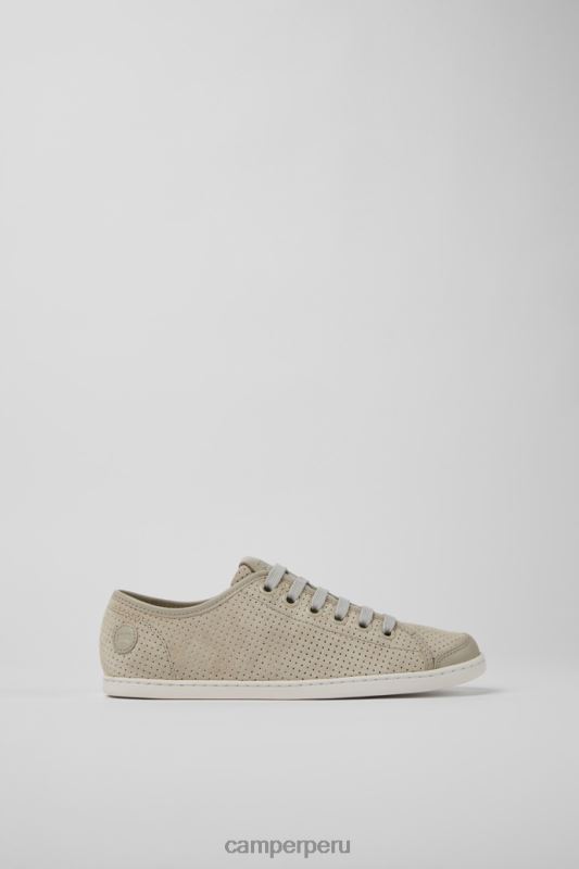 gris BX628704 Camper Zapatillas design uno de nobuk y piel gris para mujer