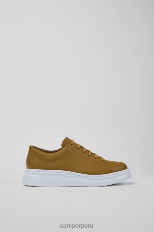 marrón BX628183 Camper Zapatillas runner up de piel marrón exclusivas para mujer.