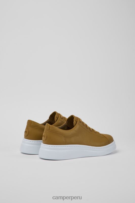 marrón BX628183 Camper Zapatillas runner up de piel marrón exclusivas para mujer.