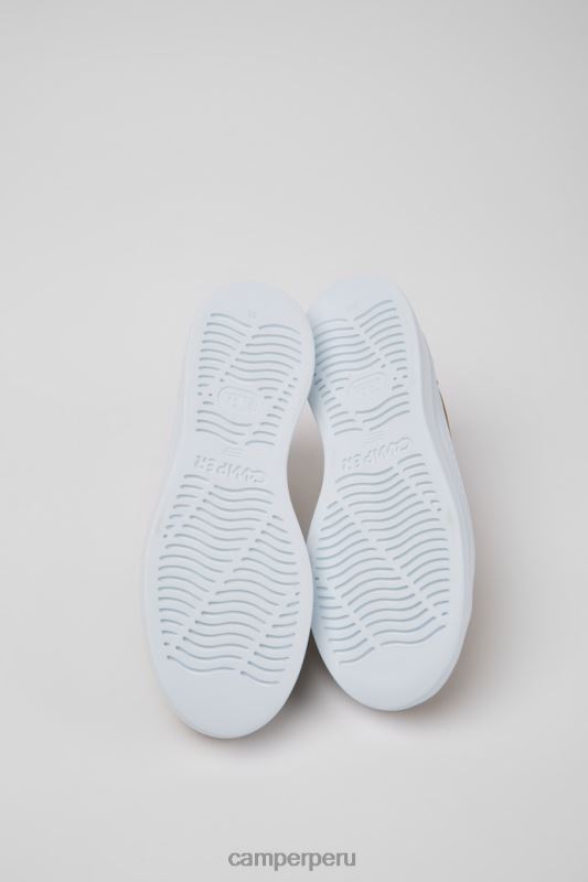 marrón BX628183 Camper Zapatillas runner up de piel marrón exclusivas para mujer.