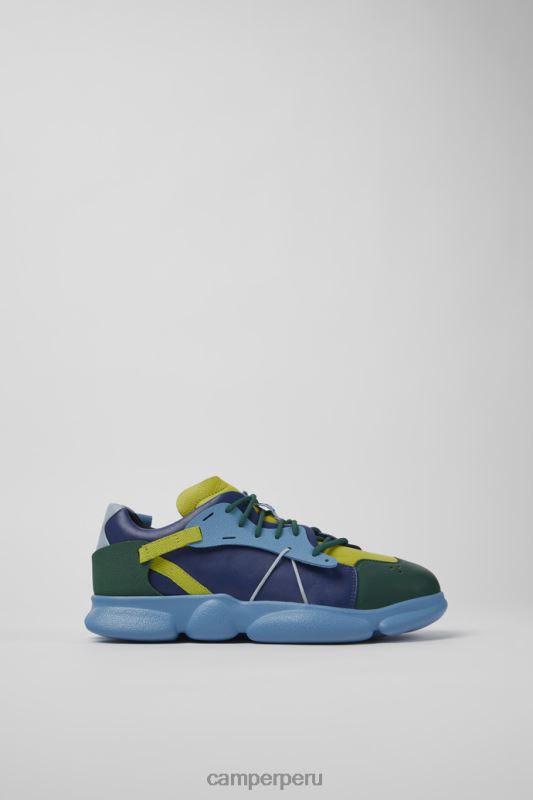 multicolor BX628650 Camper Deportivas twins de diseño en piel y textil multicolor para mujer