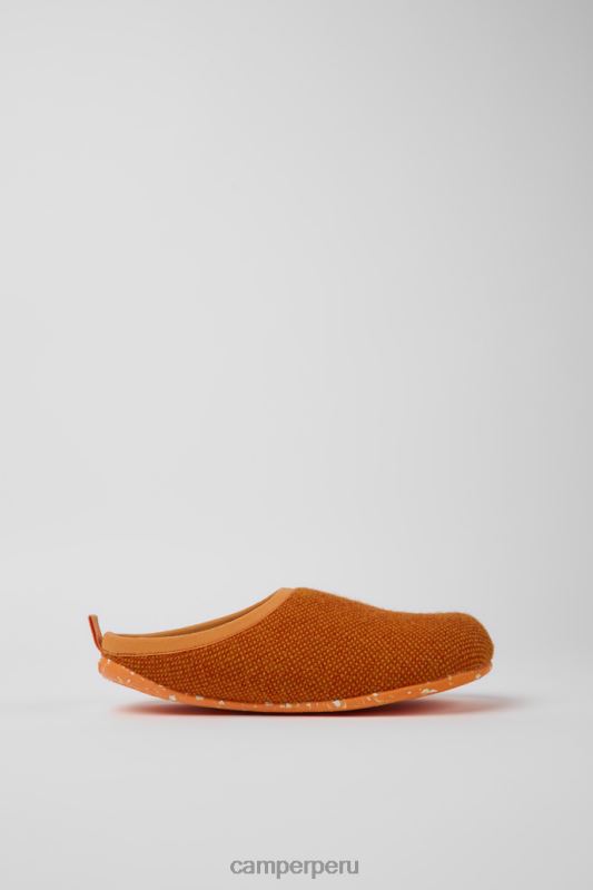 naranja BX628252 Camper Zapatillas wabi de lana y viscosa naranja para mujer novedades