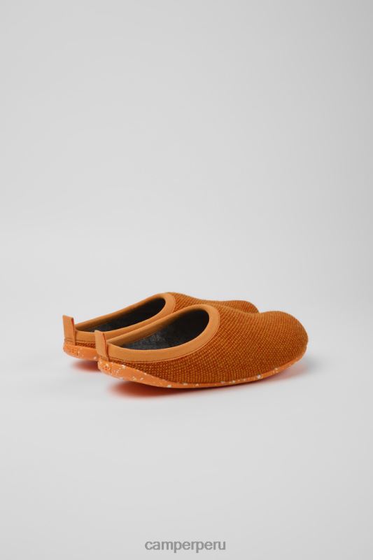 naranja BX628252 Camper Zapatillas wabi de lana y viscosa naranja para mujer novedades