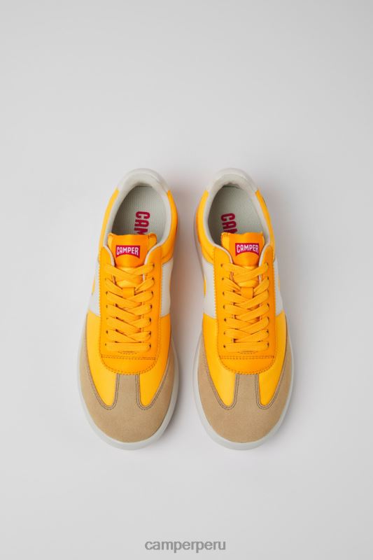 naranja BX628690 Camper pelotas xlite zapatillas piel y textil naranja para mujer novedades