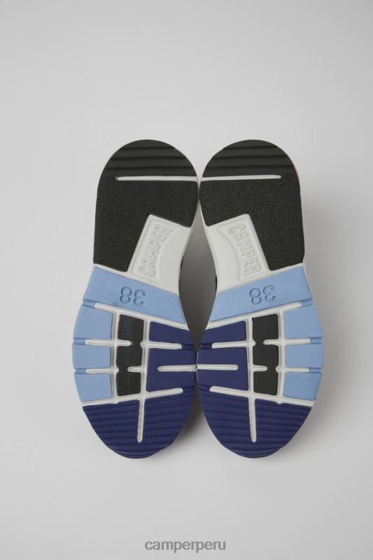 negro BX628722 Camper Zapatillas drift de tejido y piel negro y rojo para mujer novedades