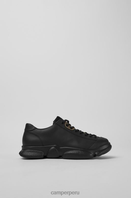 negro BX628786 Camper zapatos de cuero negro karst de diseño para mujer